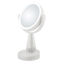 Double-sided Makeup Mirror with Bluetooth Speaker